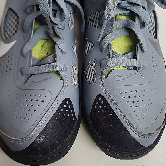 Nike Max Dominate Basketball XD Blue Gray & Lime Green Athletic Shoes Sz 9.5 - Picture 3 of 10